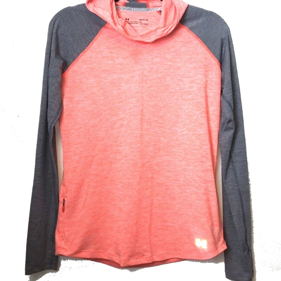❌SOLD❌ Under Armour Womens Mileage Hoodie Coral M - Picture 2 of 5